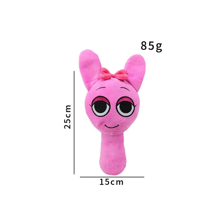 Jucarie de plus, animal de plus, 25cm, colorat, set pentru cadou de Craciun sau zi de nastere