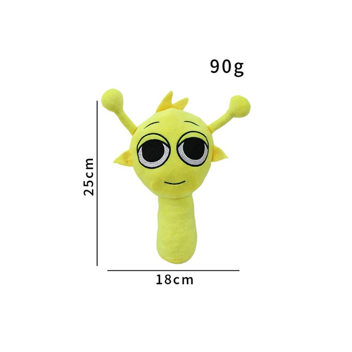 Jucarie de plus, 25cm, design unic, multicolor, pentru decorare si cadou de Craciun sau zi de nastere