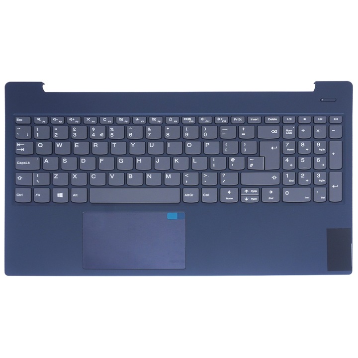 Комплект клавиатура за лаптоп Palmrest за Lenovo IdeaPad S340-15IIL, син