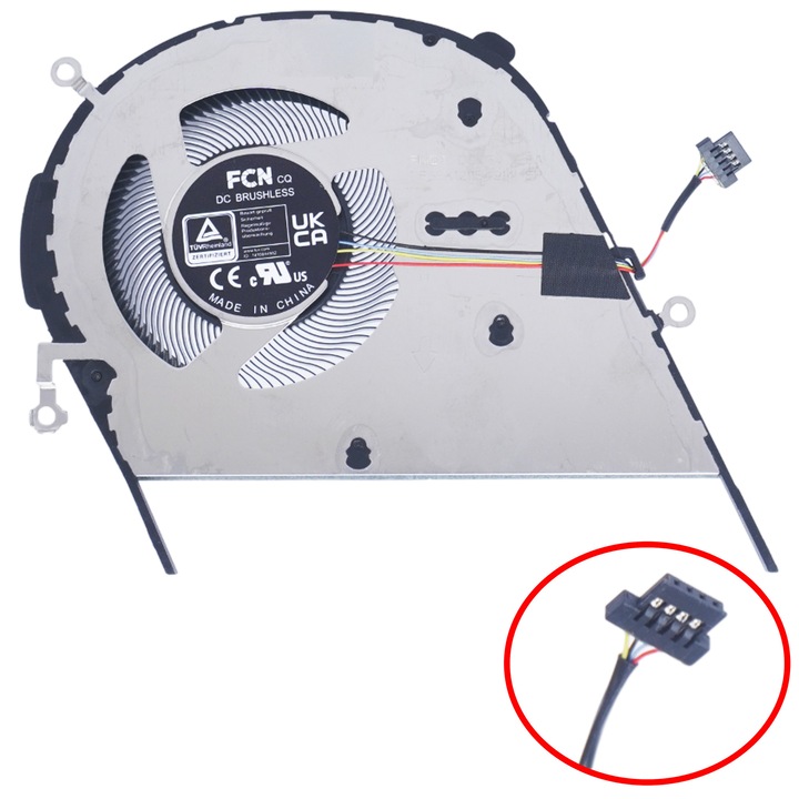 Ventilator laptop - Ventilator racire CPU pentru Asus VivoBook A413 S433 S433IA S433FA S433FL S433EQ S433JQ NS85C45-20C18 NS85C45-19J09 13NB0Q00P01121 13NB0PZ0M01021 BAPA1005R5HY001 4 pini ( Cod 81137 )