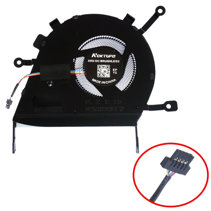 Ventilator laptop - Ventilator racire CPU pentru Asus ZenBook Flip 14 Q406 Q406D Q406DA Q406FA UM462D UX462DA UX462FA Q406DA-BR5T6 13NB0KX0P01011 FLA2 XRF5M325063B18 DFS5M325063B18 4pin (Cod 81129)