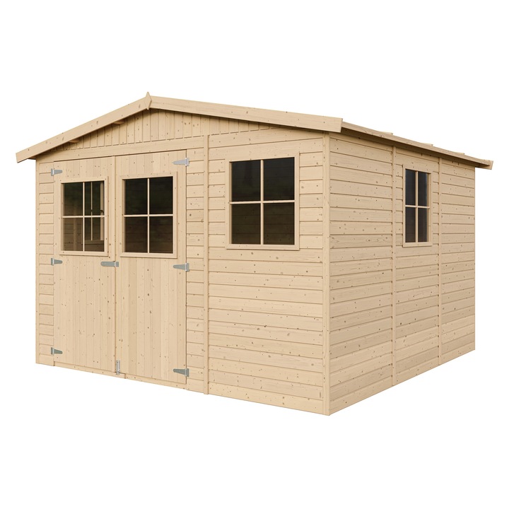 Fa kerti fészer - Ma 226x316x324 cm/9 m² - TIMBELA M335