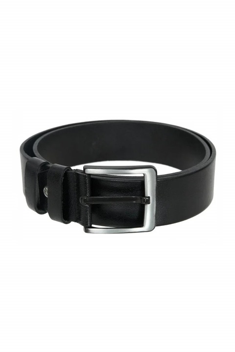 Широк кожен колан за мъже, черен 44/110