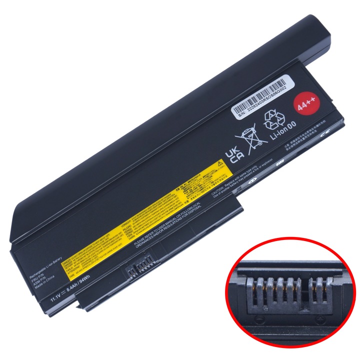 Baterie laptop - Baterie pentru Lenovo ThinkPad X230 X220 45N1175 42T4940 45N1029 42T4942 45N1027 45N1026 44++ 9 celule 11.1V 94Wh 8400mAh ( Ref.1-BAT0698 )