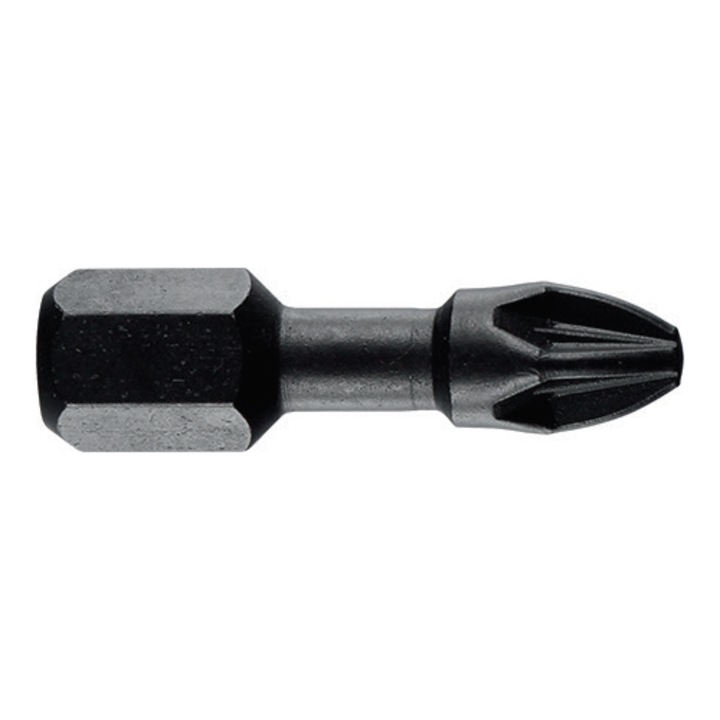 ÜTVEFÚJÓ TORZIÓS bit 1/4'' DIN/ISO 1173 - C 6.3 alak Pozidriv profil PZ 2, L 30