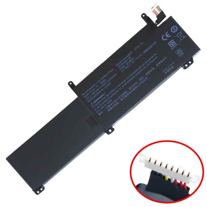 Baterie laptop - Baterie pentru ASUS ROG Strix SCAR GL703VM-EE095T - Model : GL703G C41N1716 // 4ICP4/59/134 // C41PQCH // 0B200-0277000000M cu cablu cu 8 pini ( Cod 1-BAT0725 )