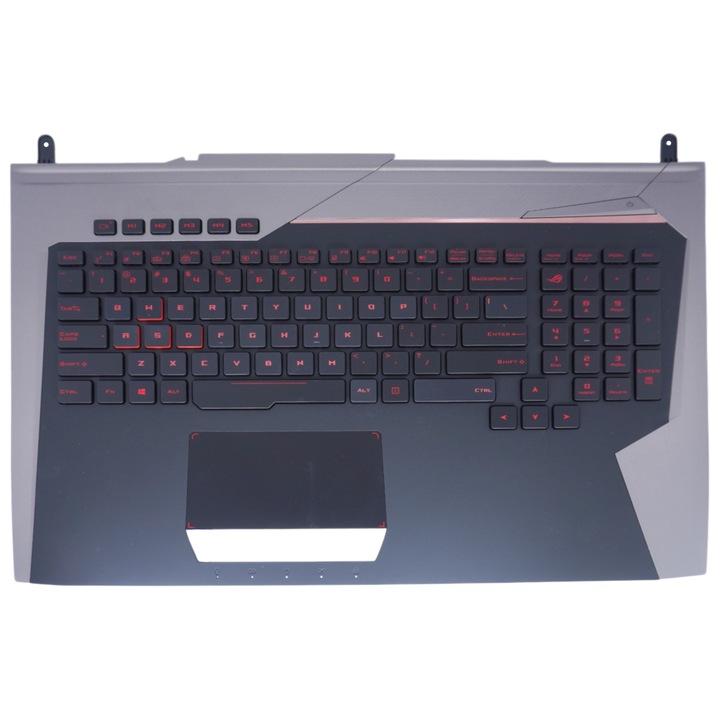 Облегалка за длани с клавиатура за лаптоп Asus ROG G752, черна, различни размери, комплект