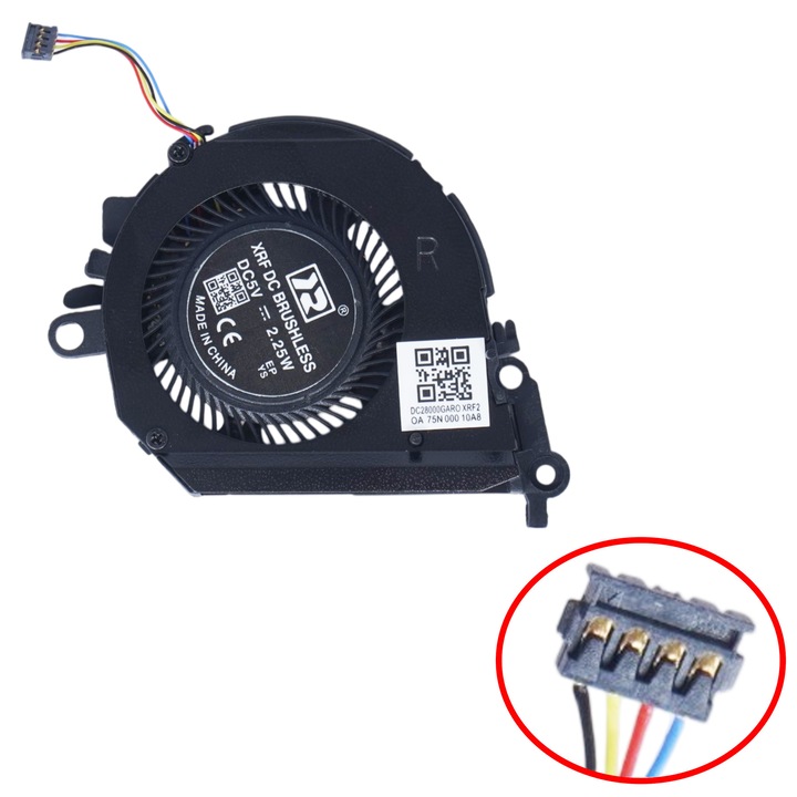 Ventilator de racire CPU laptop pentru HP Spectre x360 13-ap0033dx 4WB76UA L37660-001 L38013-001 L37659-001 Ventilator Dreapta CPU 4 pini ( SKU.81358 )
