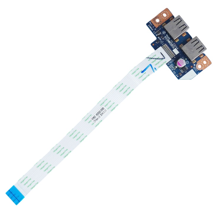USB платка за лаптоп Acer Aspire E5-511 E5-511G E5-521 E5-531 E5-571 E5-571G E5-572 E5-572G с кабел
