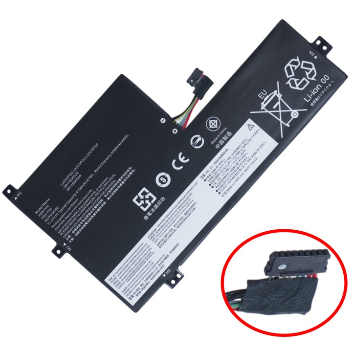 Baterie laptop pentru Lenovo Chromebook 500e Gen 3 82JB0002US 82JB0015JP 82JC0002AU 5B11B36309 5B11B36317 11.31V 47Wh 4156mAh cu cablu 8 pini ( SKU.1-BAT0877 )