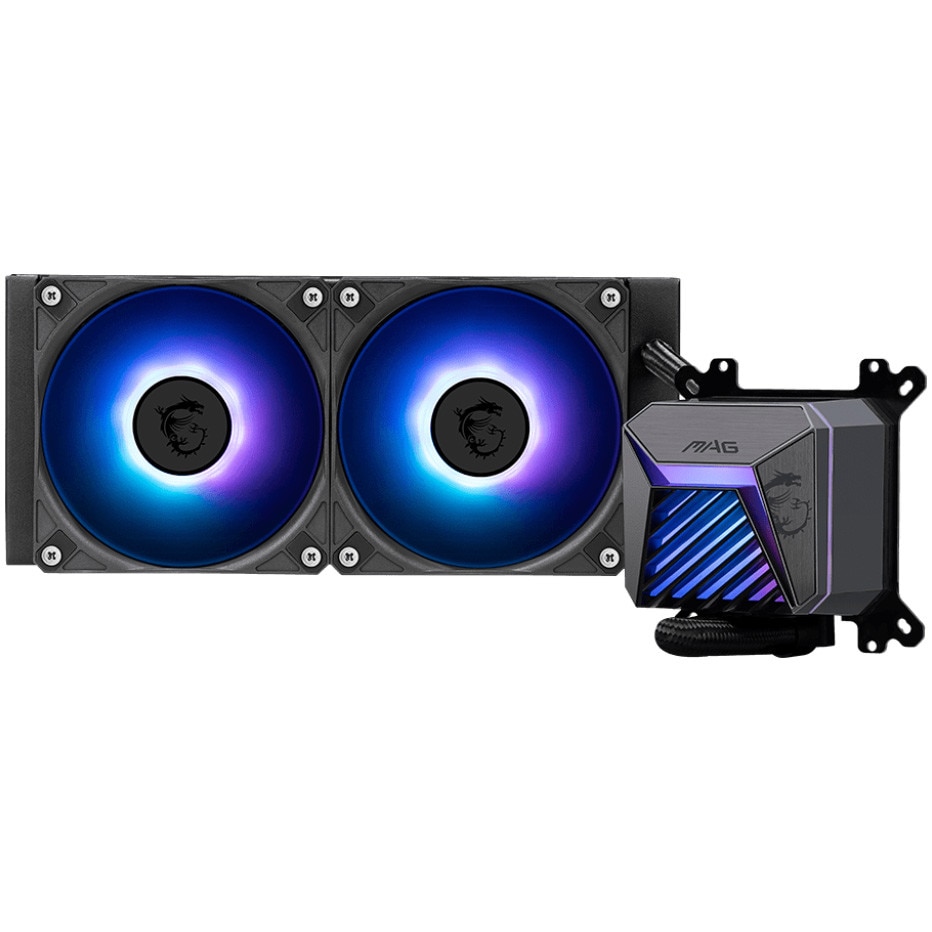 Cooler procesor MSI MAG CORELIQUID A15 240, ARGB, 240mm, compatibil AMD/Intel, Negru