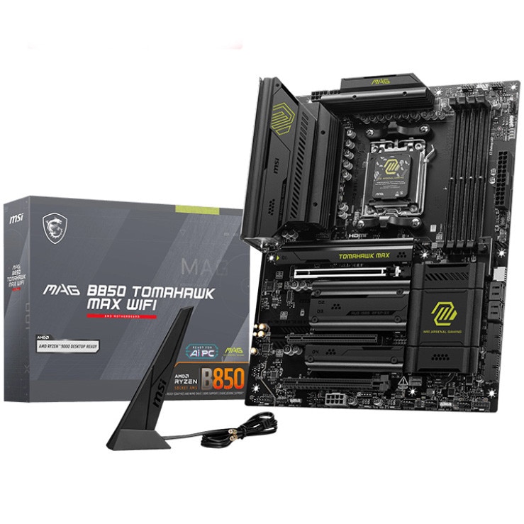 Placa de baza MSI MAG B850 TOMAHAWK MAX WIFI, DDR5, Socket AM5