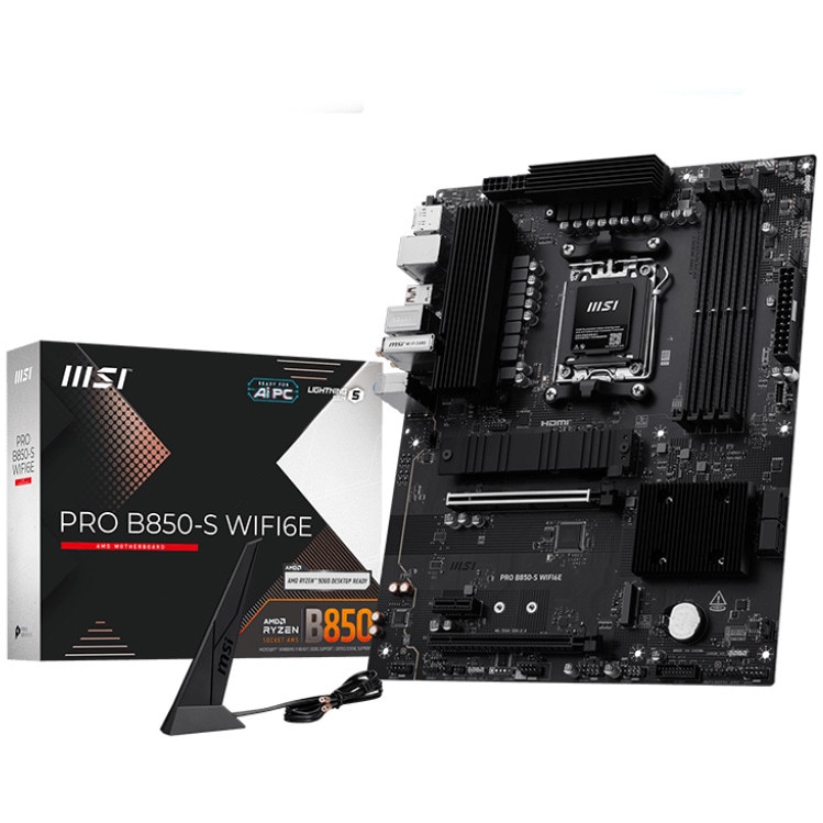 Placa de baza MSI PRO B850-S WIFI6E, DDR5, Socket AM5