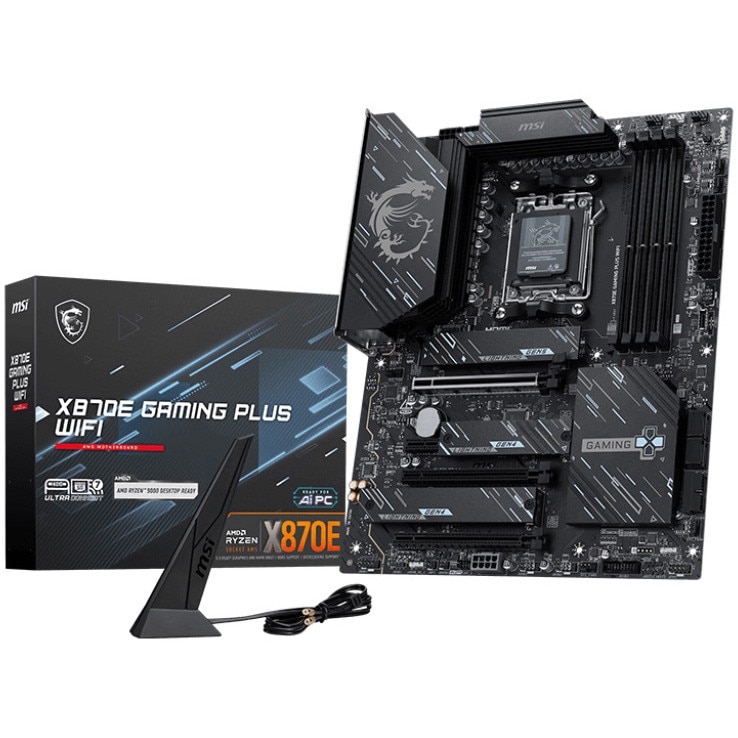 Placa de baza MSI X870E GAMING PLUS WIFI, DDR5, Socket AM5