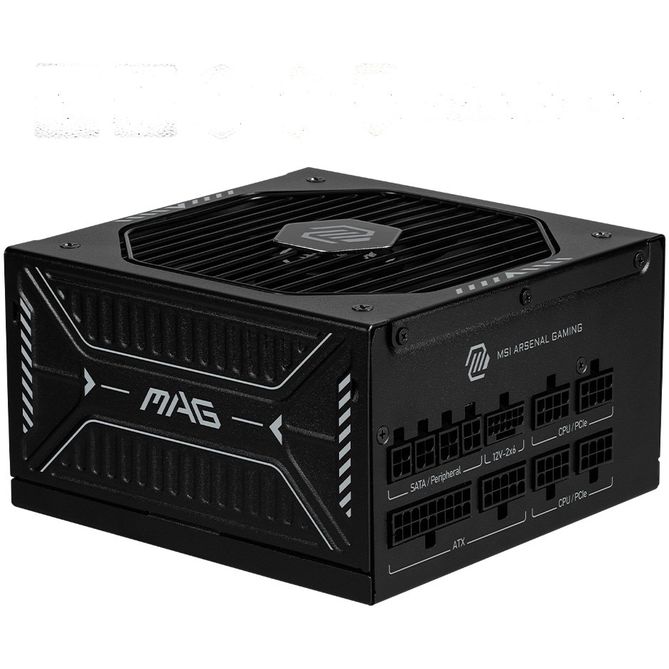 Sursa PC MSI MAG A850GLS PCIE5, 80 PLUS Gold, 850W, Full Modulara, Negru
