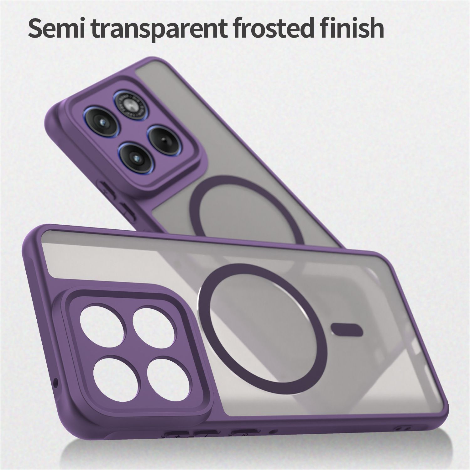 Husa pentru Motorola Edge 70, Compatibila MagSafe, Anti-Shock Protection, TPU, violet