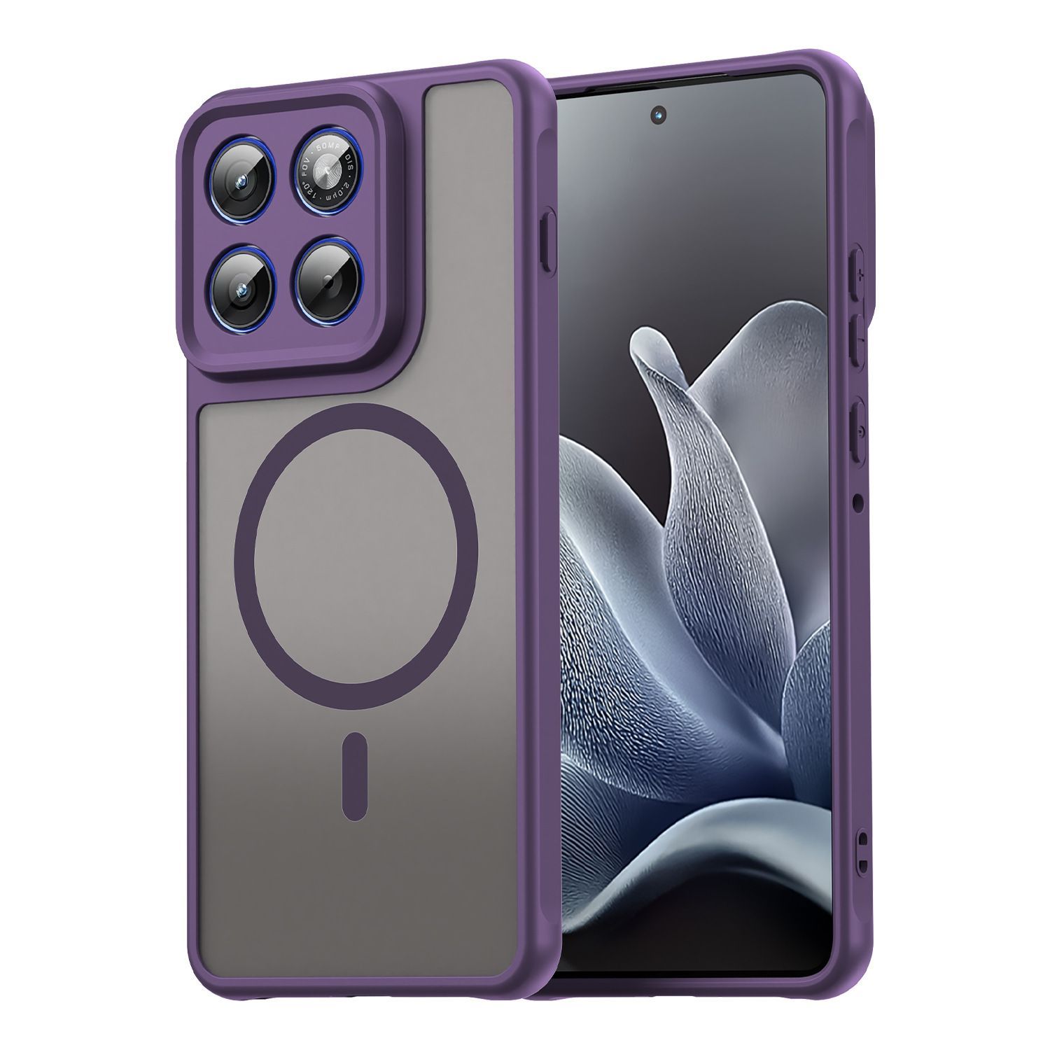 Husa pentru Motorola Edge 70, Compatibila MagSafe, Anti-Shock Protection, TPU, violet