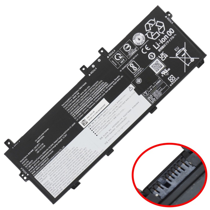 Батерия за лаптоп за Lenovo ThinkPad X13 Yoga Gen 2 20W8 20W9 G3 21AW 21AX L20C3P71 5B11A13108 SB11A13106 5B11M90076 5B11M90077 5B11M90078 11.58V 52.8Wh 4560mAh ( SKU.1-BAT0973 )