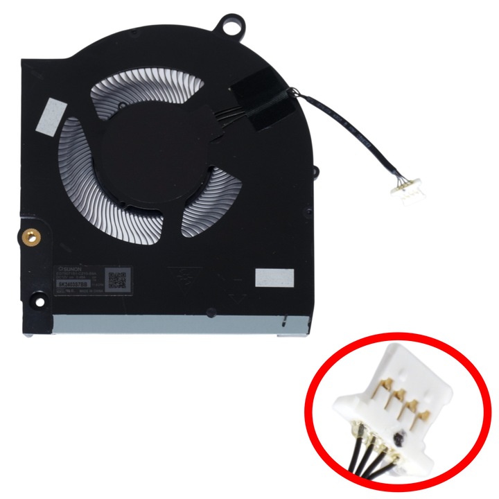 Вентилатор за охлаждане на GPU за лаптоп Dell Alienware m15 R7 M15R7 DFSCK22115181S DFSCK22D058833 BN8512S2H-000P BN8510S2H-000P 5K2405VFME EG75071S1-C210-S9A 4pin ( SKU.81555 )