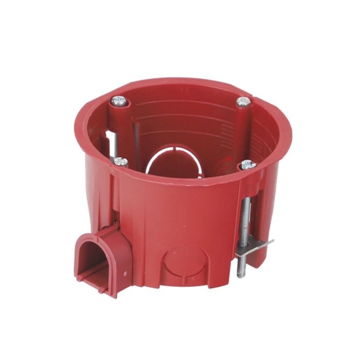 Doza 2 Module Rotunda Ø60x45mm SET ( 10 Bucati) Montaj Incastrat Gips ...