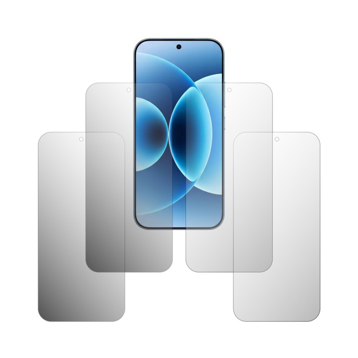 Set 4X Folie Protectie Ecran Folie24, pentru Xiaomi 17, 2X Ultra-Clear + 2X Mate, Acoperire Full-Display si Case-Friendly, Adezive, Flexibile cu Auto Regenerare