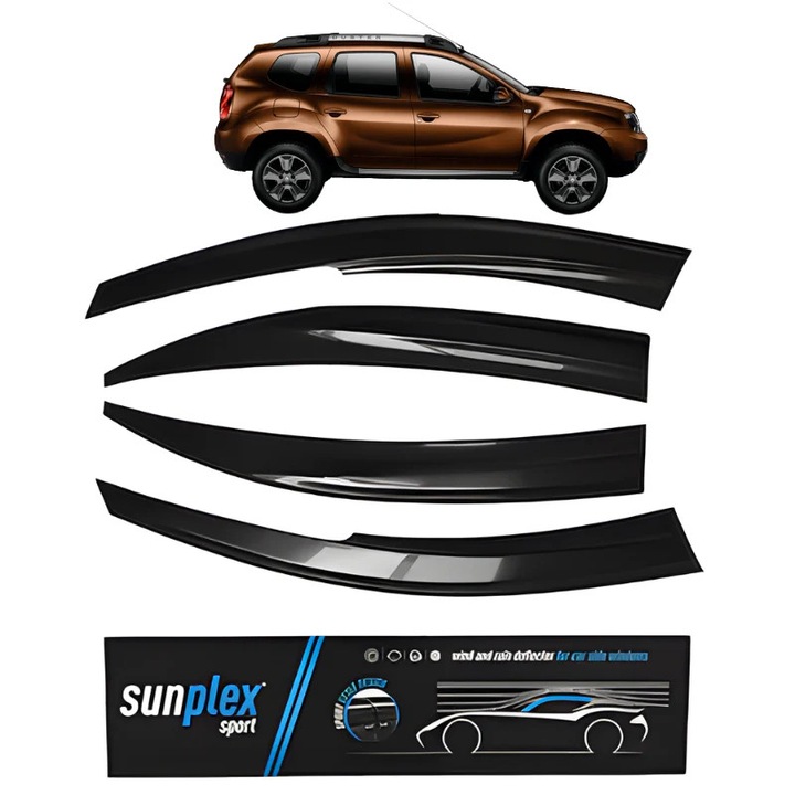 Ветробрани Duster 1 Sunplex оригинални за Dacia Duster 2013–2017 – Качество А+, Бърз монтаж