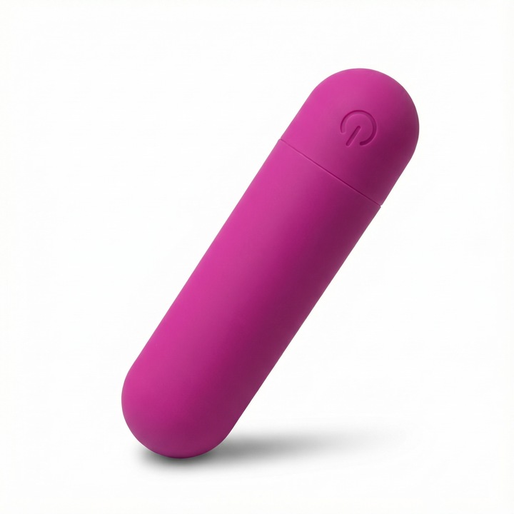 Мини вибратор Ou с 10 режима на вибрация – интимна женска играчка за клитора, безшумен, презареждащ се с USB, медицински силикон, преносим като червило, матово розово