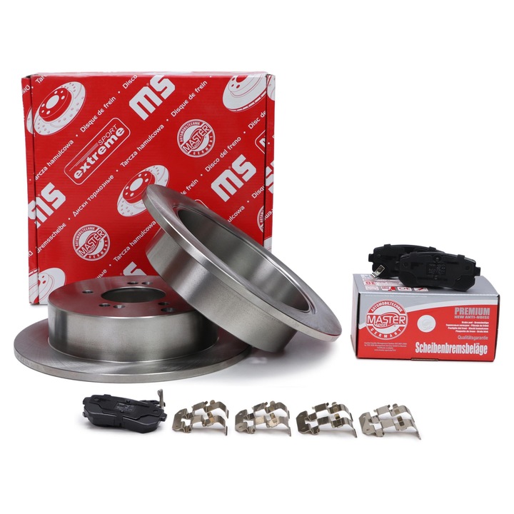 Fékbetét+tárcsa készlet Master-Sport, Hyundai Tucson, ix35, Kia Sportage, 284mm, 10mm