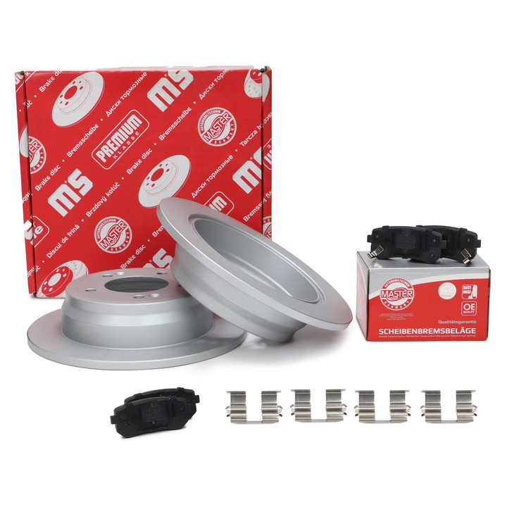 Féktárcsa és fékbetét készlet Master-Sport Hyundai Tucson, i20 I, i30, ix35, KIA, 262mm, 10mm vastagság