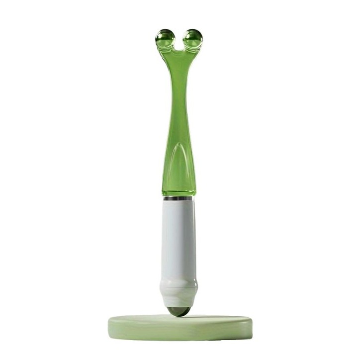 Masajor de degete, cu roti articulare, noul masajor multifunctional cu maciuca magnetica din otel pentru degete, in forma de melc, instrument fin de manuire, verde transparent