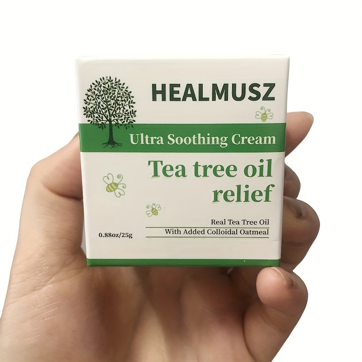 Crema cu plante antibacteriene, crema calmanta si antipruriginoasa pentru eczeme, crema cu ulei de teatree pentru ingrijirea corpului, crema hidratanta pentru corp cu ulei de teatree, dermato-protectoare naturala pe baza de plante