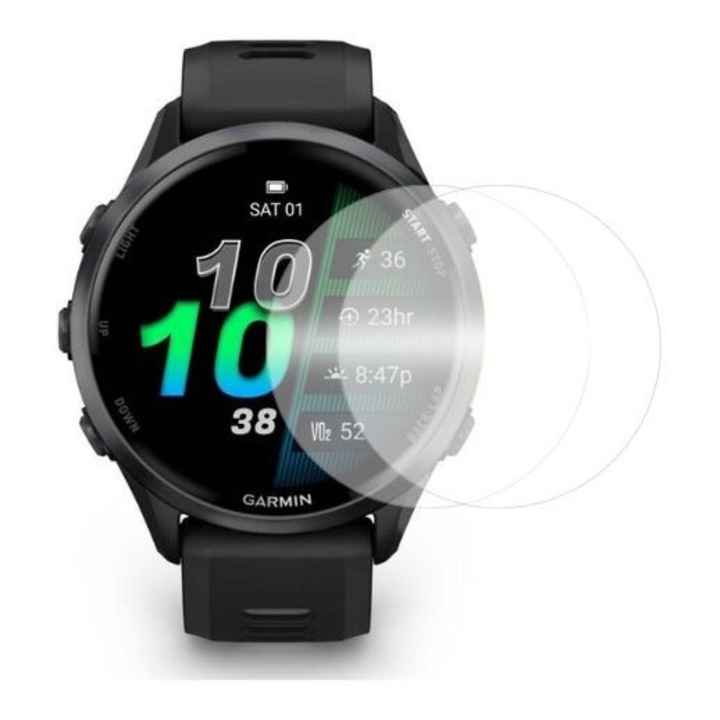 Set 2 folii protectie, pentru Garmin Forerunner 970 protectie ecran, din silicon
