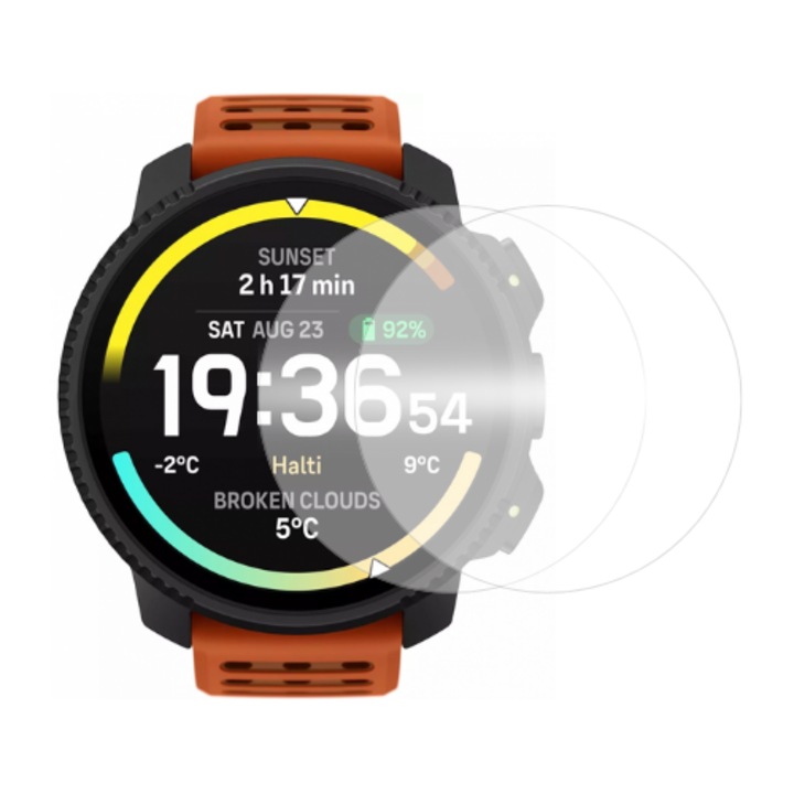 Set 2 folii protectie, pentru Suunto Vertical 2 protectie ecran, din silicon