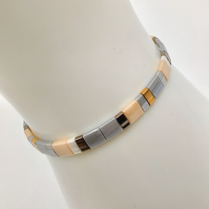 Bratara Miyuki Tila CZM-538, Multicolor, 16 CM