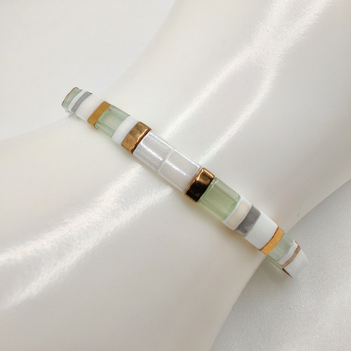 Bratara Miyuki Tila CZM-524, Multicolor, 16 CM