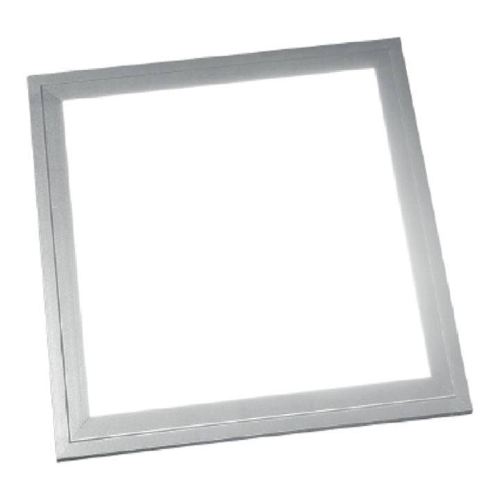 Panou LED Slim Patrat 24W, 1680 lm, Lumina Calda 3000K, Aluminiu, 295x295 mm – Total Green