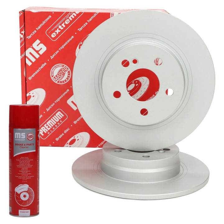 Master-Sport 24011003281PR hátsó féktárcsa készlet, 2 darab, Mercedes-Benz C-osztályhoz, fehér