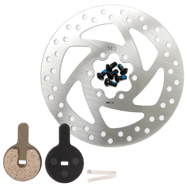 Комплект спирачен диск 140mm + полуметални накладки за KuKirin G2 MAX Scooter