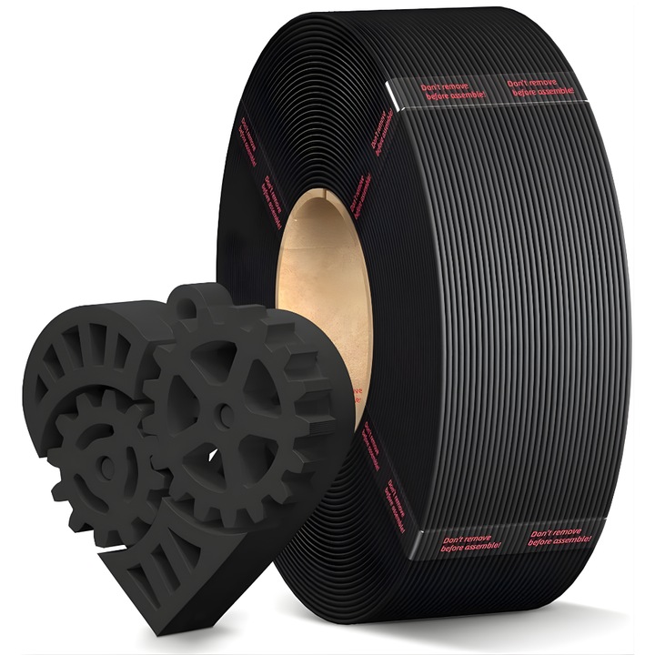 Filament, Anycubic PLA+ Refill, 1kg, Fekete, 3D nyomtatóhoz