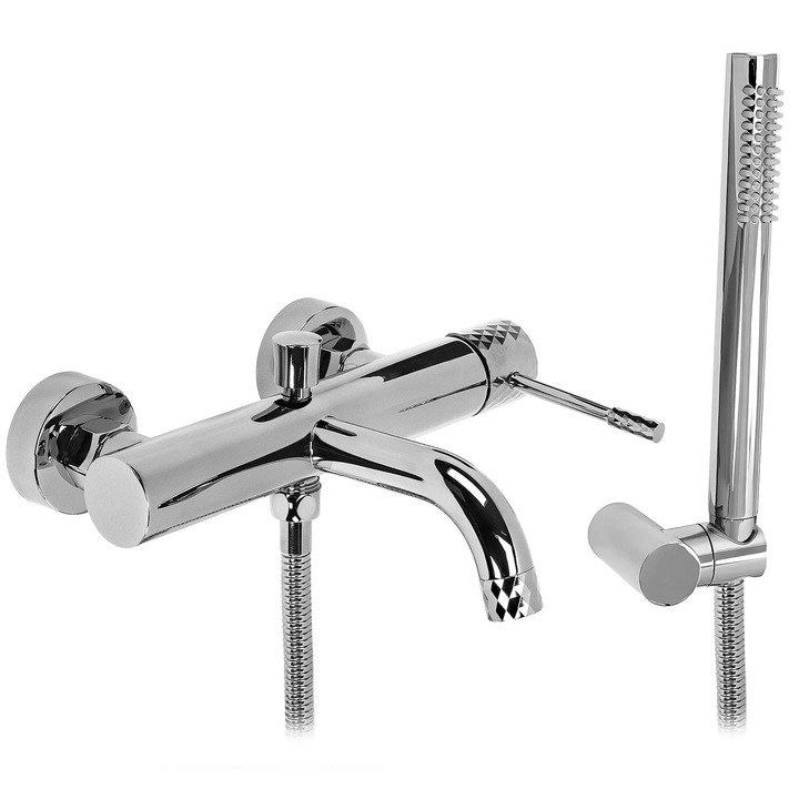 Вана батерия Rea, Lungo, хром