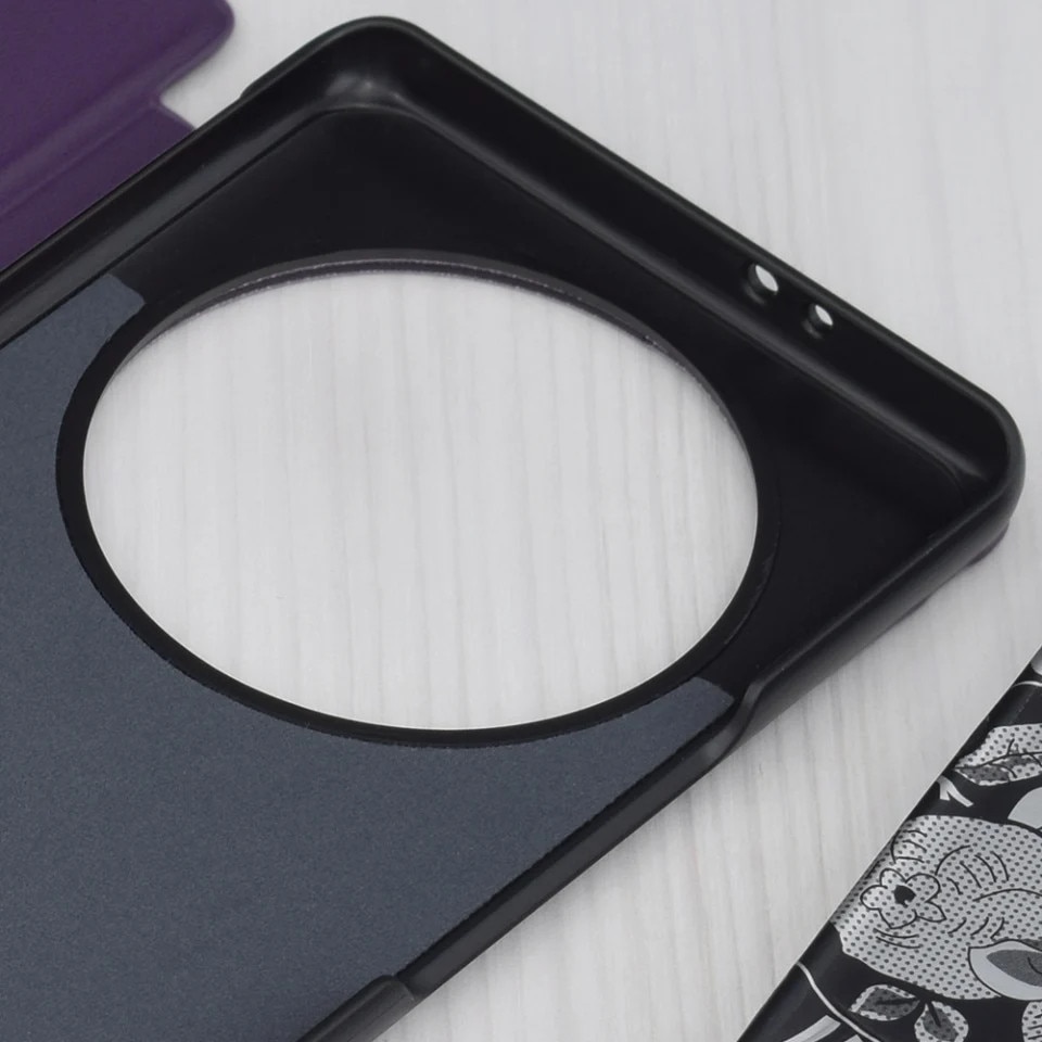 Husa pentru Honor Magic5 Lite, SKYDDAR INNOVATION, eFold, tip carte, set cu sticker, Mov