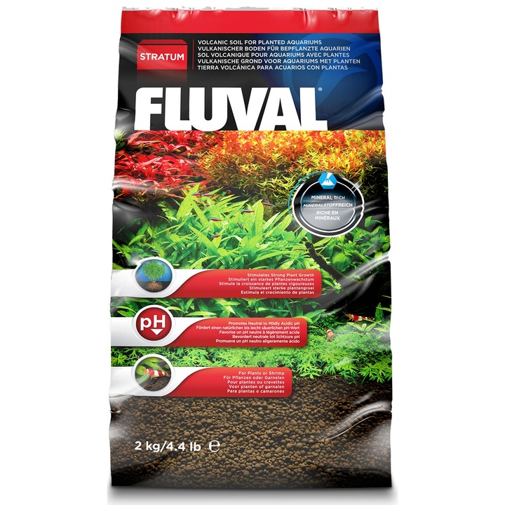 Пясък за растения и скариди. FLUVAL, 2 кг, pH неутрално, идеално за аквариуми