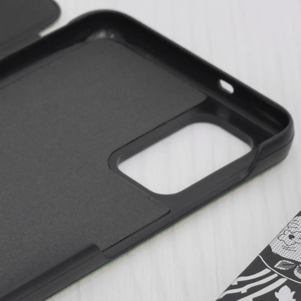 Husa pentru Samsung Galaxy A13 5G / Galaxy A04S, SKYDDAR INNOVATION, eFold, tip carte, set cu sticker, Negru