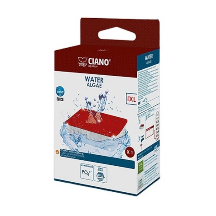 Cartus pentru acvariu, Ciano, pentru filtre CFBIO XL, rosu