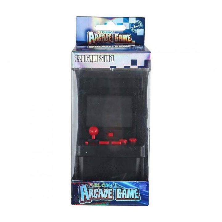 Arcade játék színes képernyővel, 120 játékkal, 13 cm