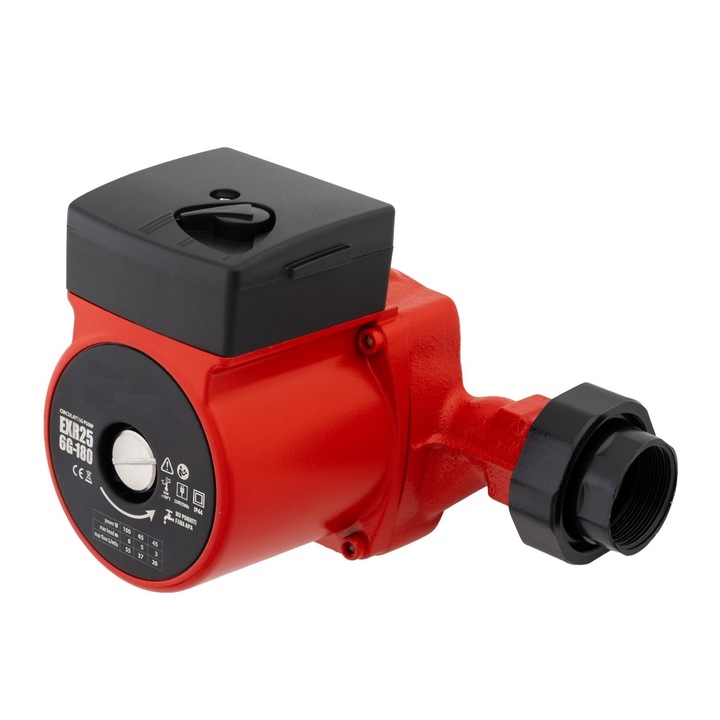 Pompa de circulație AS 25-60-180, putere 100W, ridicare maximă 6m, set racorduri