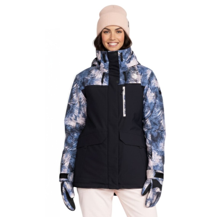 Сноуборд и ски яке, ROXY, водоустойчиво, дишащо, тъмносиньо, рециклируем полиестер, XL INTL