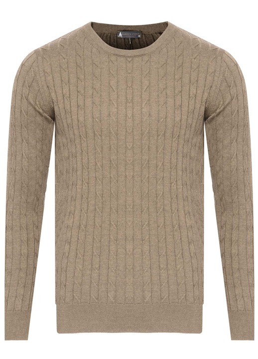 Pulover barbati Bartex, maro, bumbac