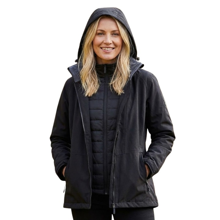 Regatta Shrigley 3in1 női vízálló, lélegző, fekete, poliészter dzseki