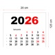 Calendar de perete vertical 20 x 125 cm CLV20125